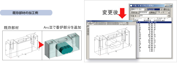 パラメトリックを自動継承