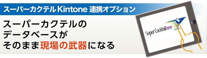 スーパーカクテル Kintone 連携オプション