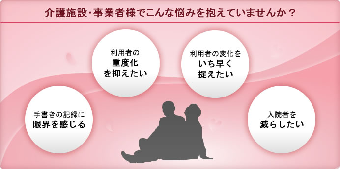 介護施設・事業者様でこんな悩みを抱えていませんか？