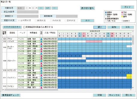 施設業務を強力に支援