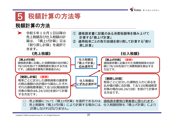 税額計算の方法